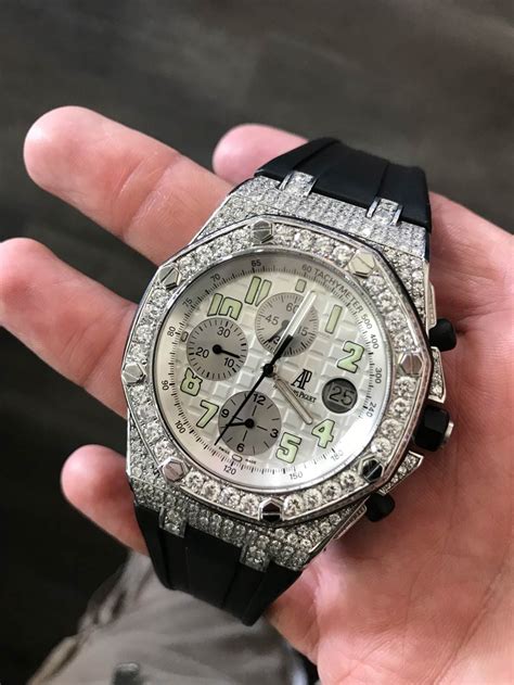 audemars piguet royal oak offshore iced out|royal oak offshore collection sale.